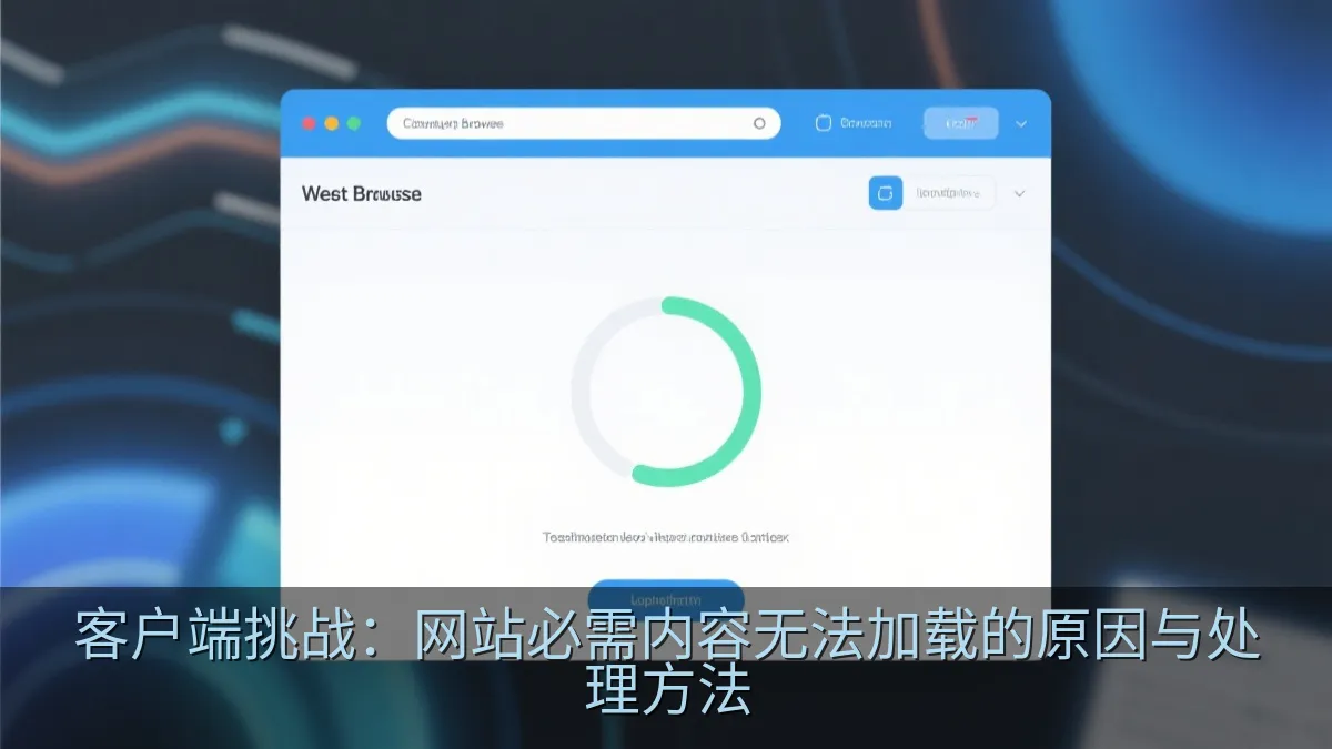 客户端挑战：网站必需内容无法加载的原因与处理方法