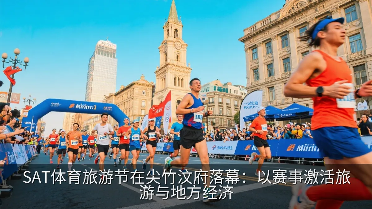 路跑选手在尖竹汶府街头参加体育旅游活动