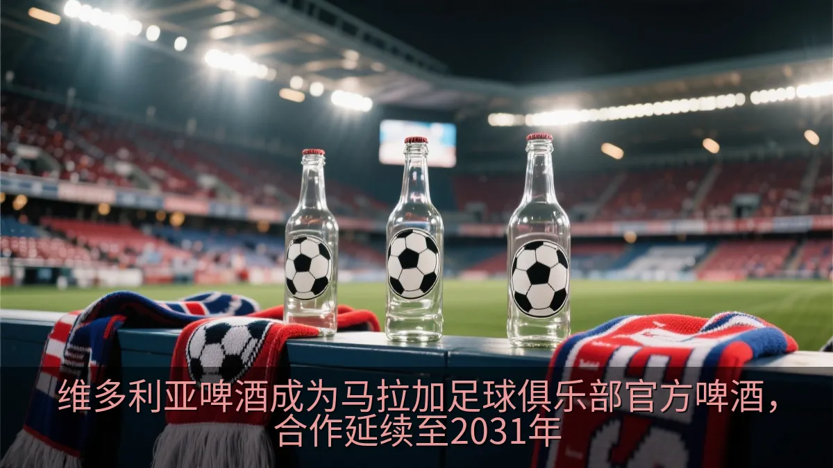 足球主题纪念啤酒瓶与球迷元素展示