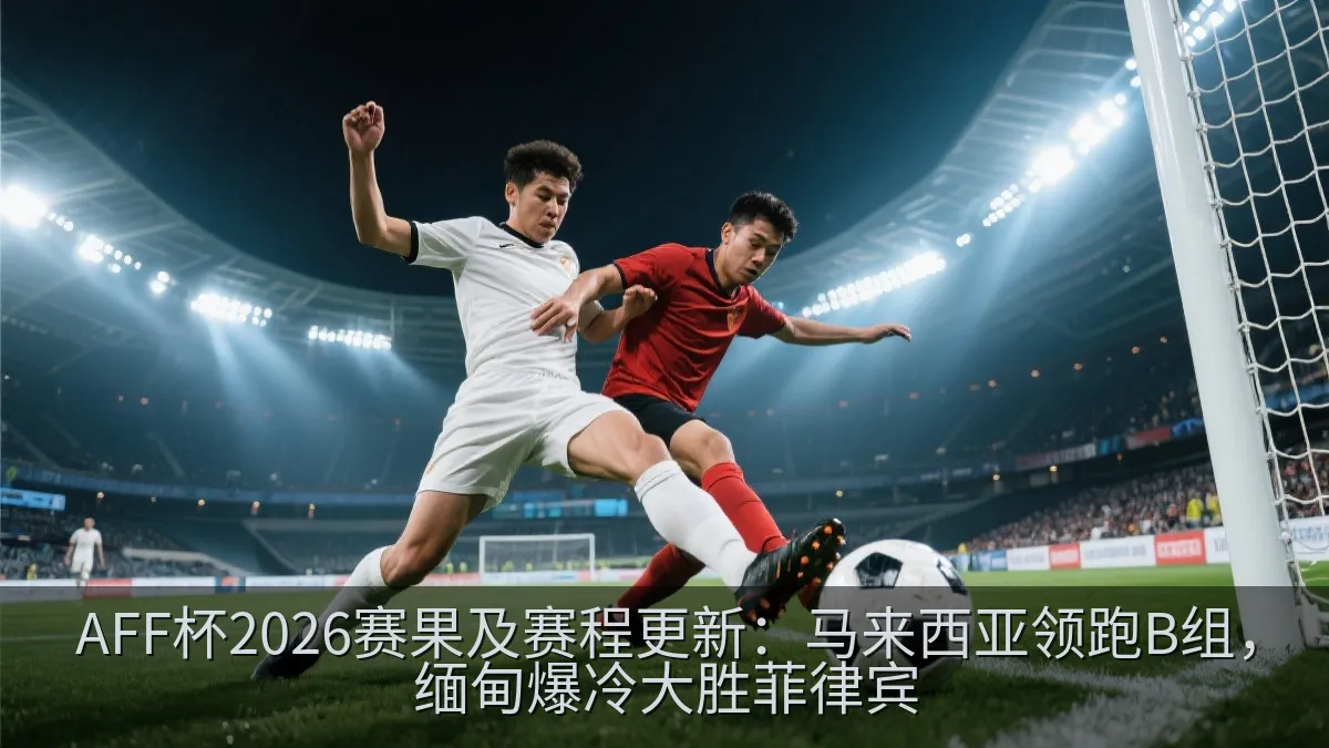 足球运动员在夜间比赛中争抢皮球